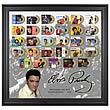 Elvis Presley Number One Hits Framed  with Gold Mini Records